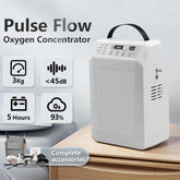 Portable Pulse Oxygen Concentrator with Air Purifier and Rechargeable Battery 1-5L/min Oxygen Generator AC 220V/110V